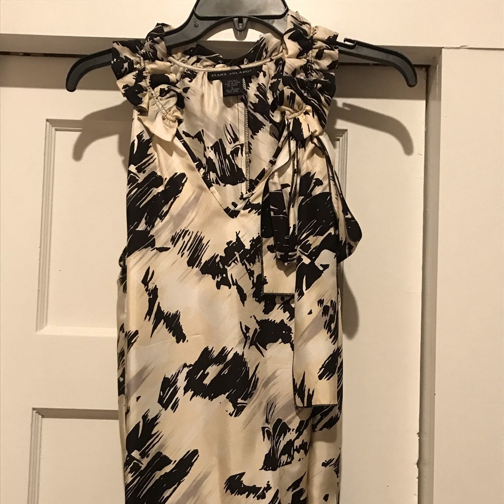 Ruffle neck blouse